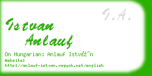 istvan anlauf business card